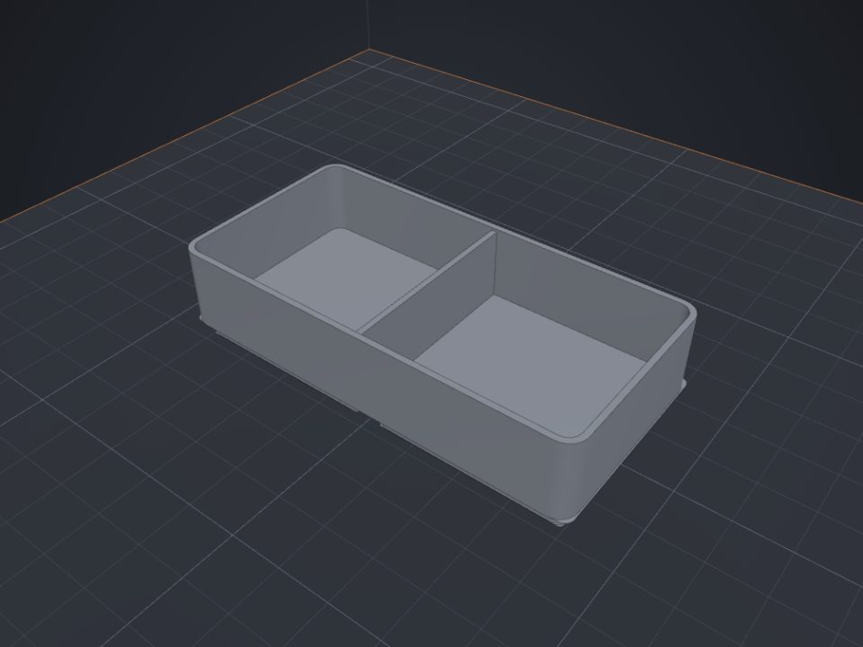 Example Gridfinity bin made with Lok3D