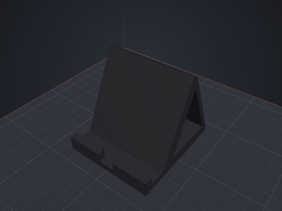 Example phone stand made with Lok3D