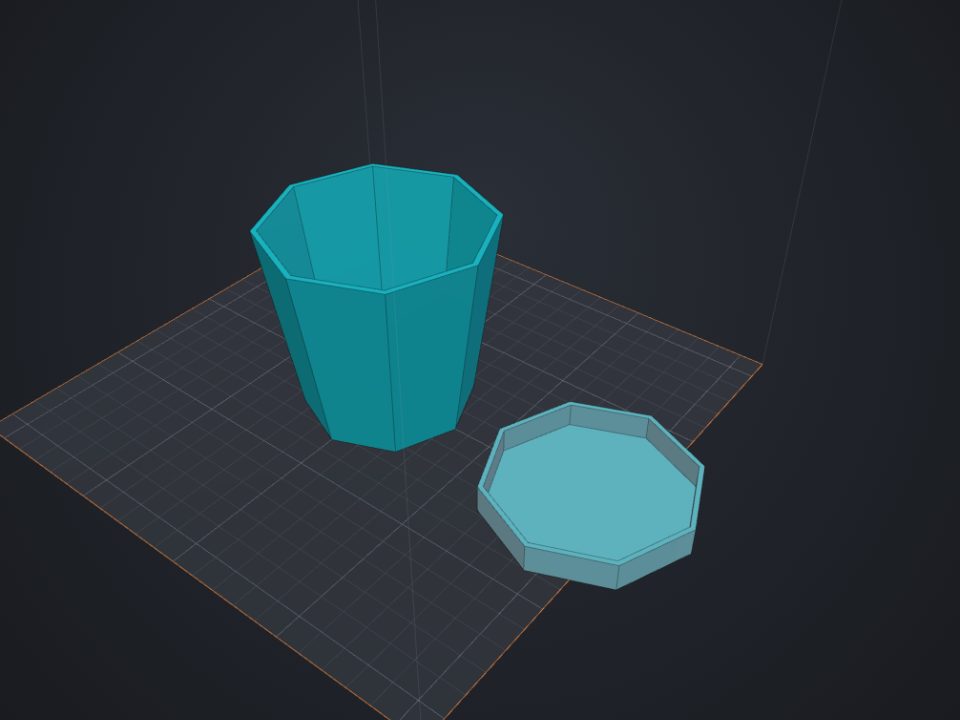 Example plant pot made with Lok3D